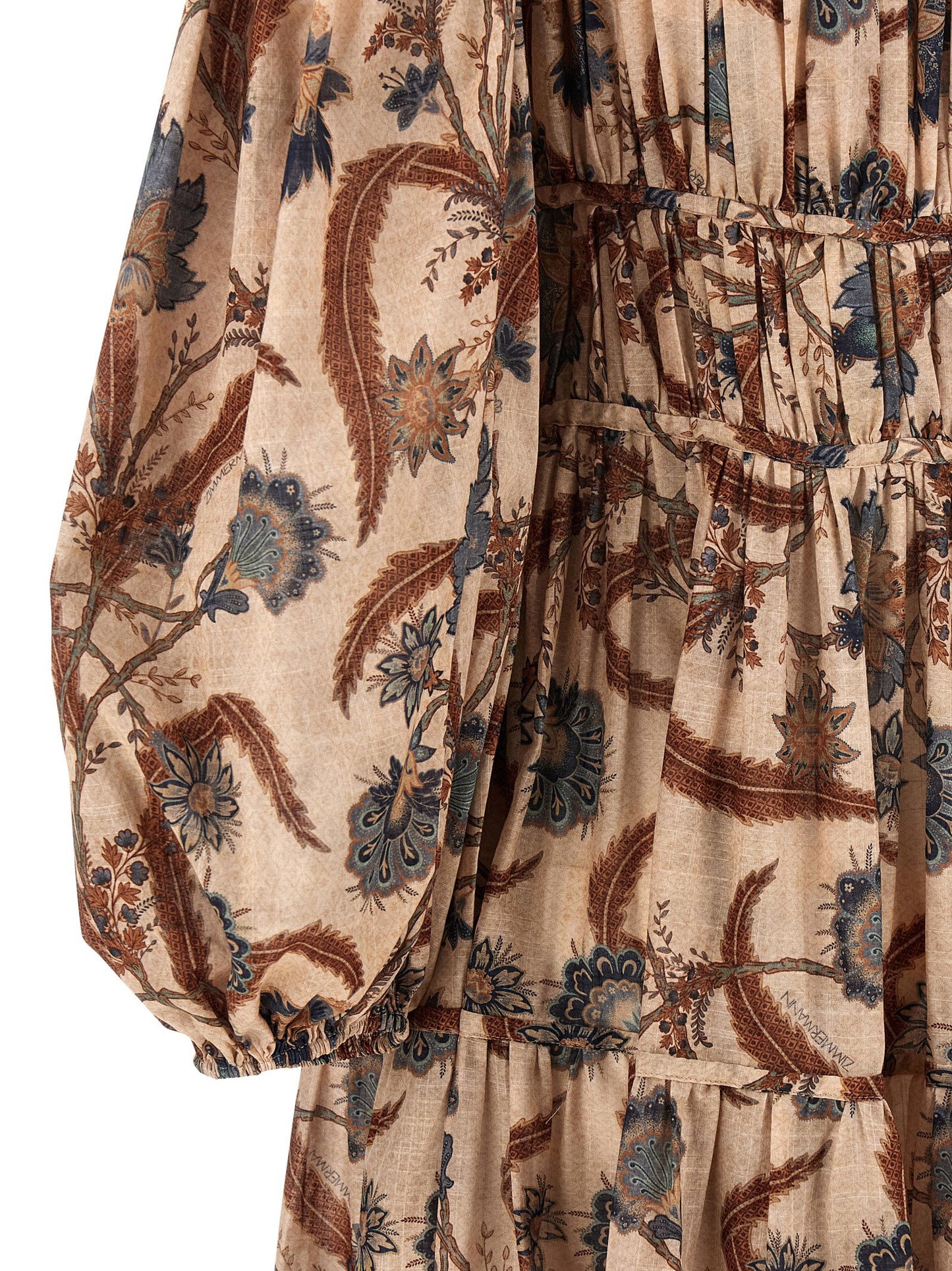 Zimmermann Ascension Tie Billow Maxi Dress