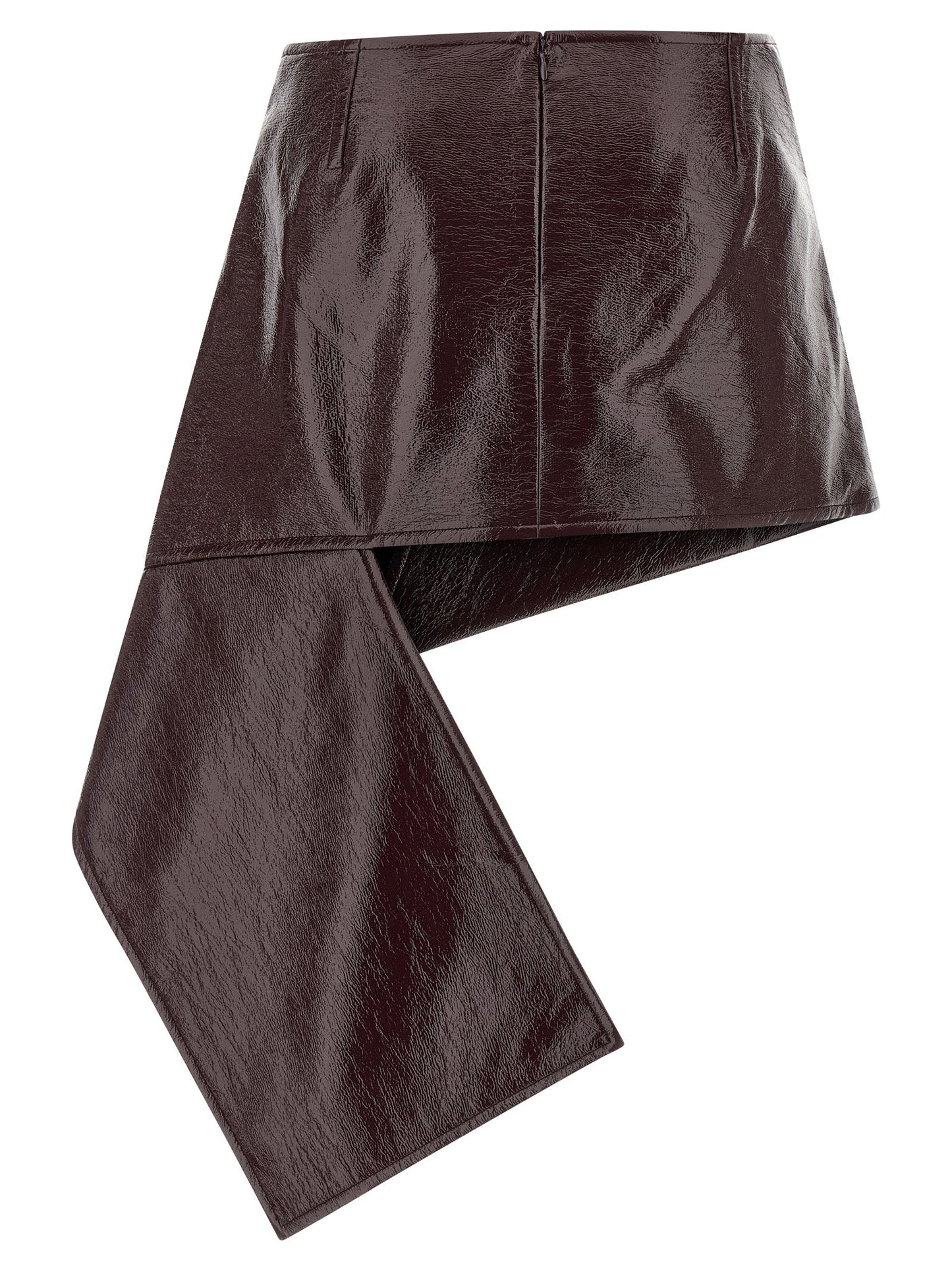 Courreges Fold Vinyl Mini Skirt