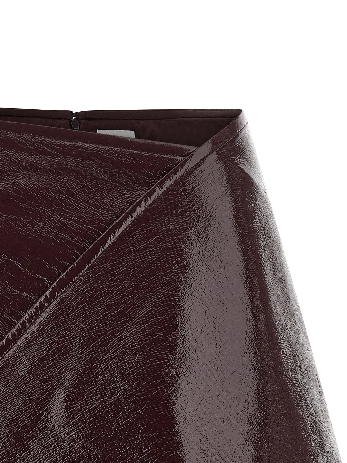 Courreges Fold Vinyl Mini Skirt