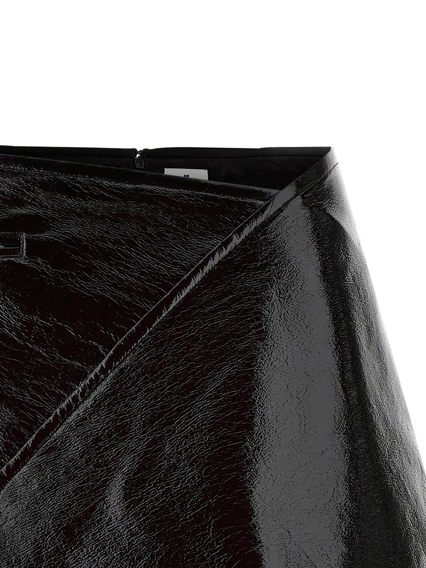 Courreges Fold Vinyl Mini Skirt