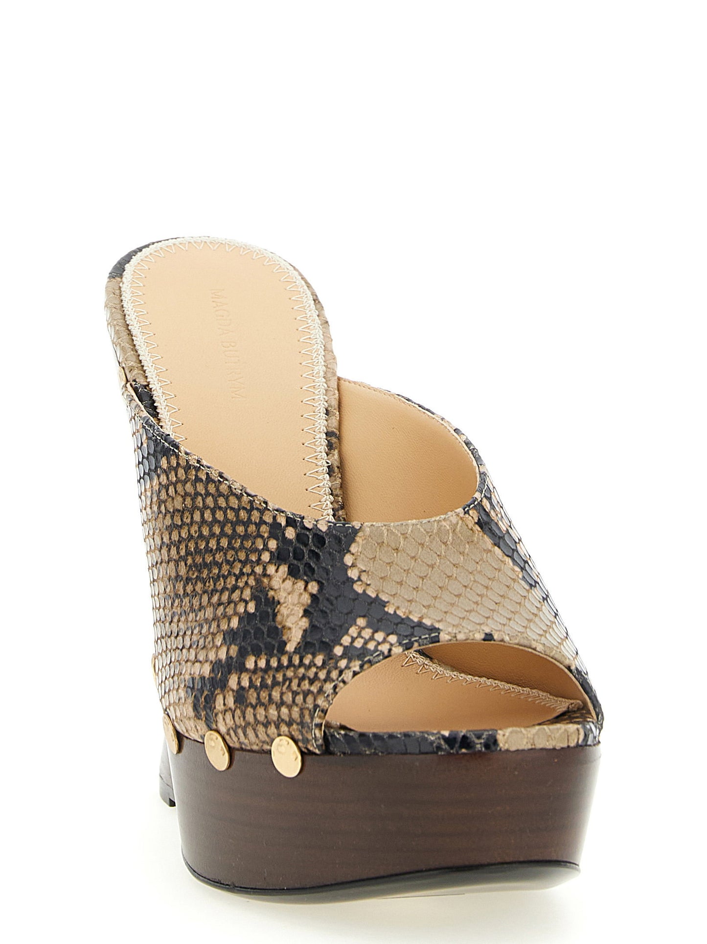 Magda Butrym Python Print Mules