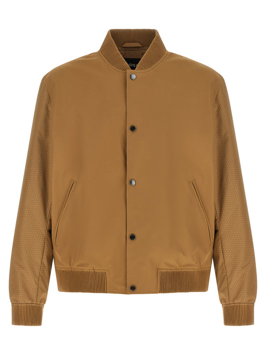Hugo Boss Monogram Sleeve Bomber Jacket