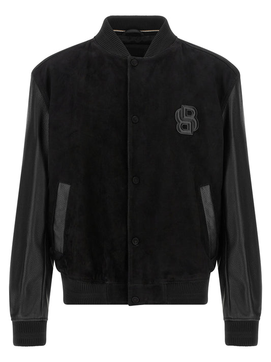 Hugo Boss Leather Bomber Jacket