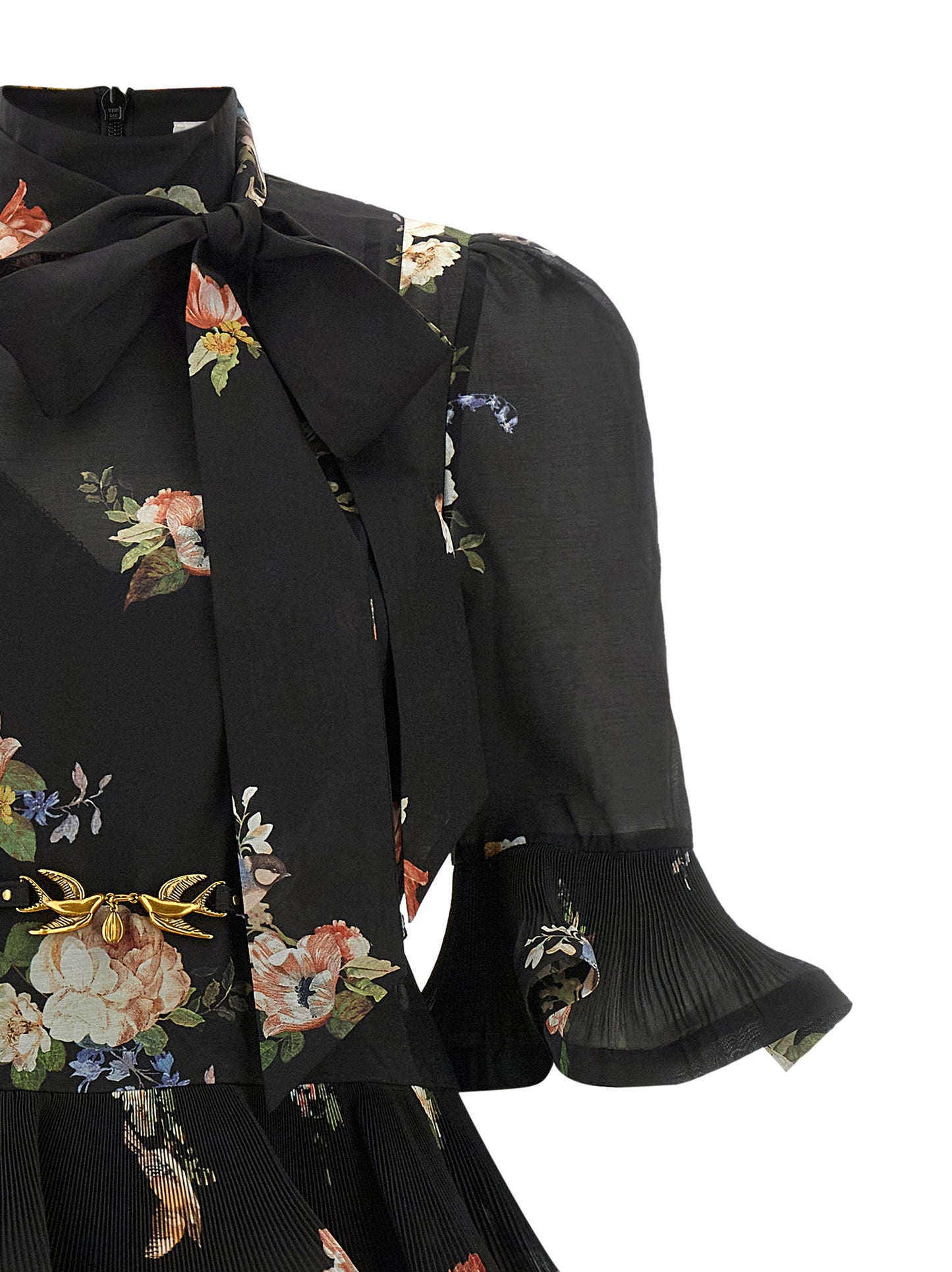 Zimmermann Pleated Sleeved Dress