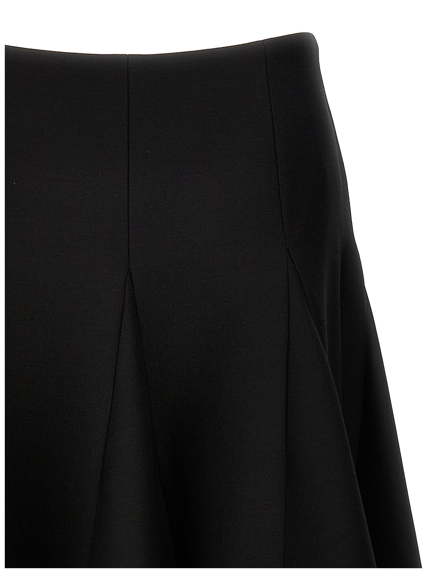 Valentino Garavani Solid Crepe Couture Valentino Skirt
