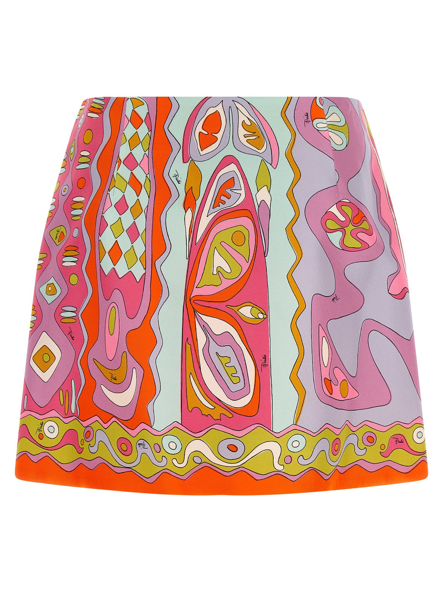 Emilio Pucci Angoli Print Twill Skirt