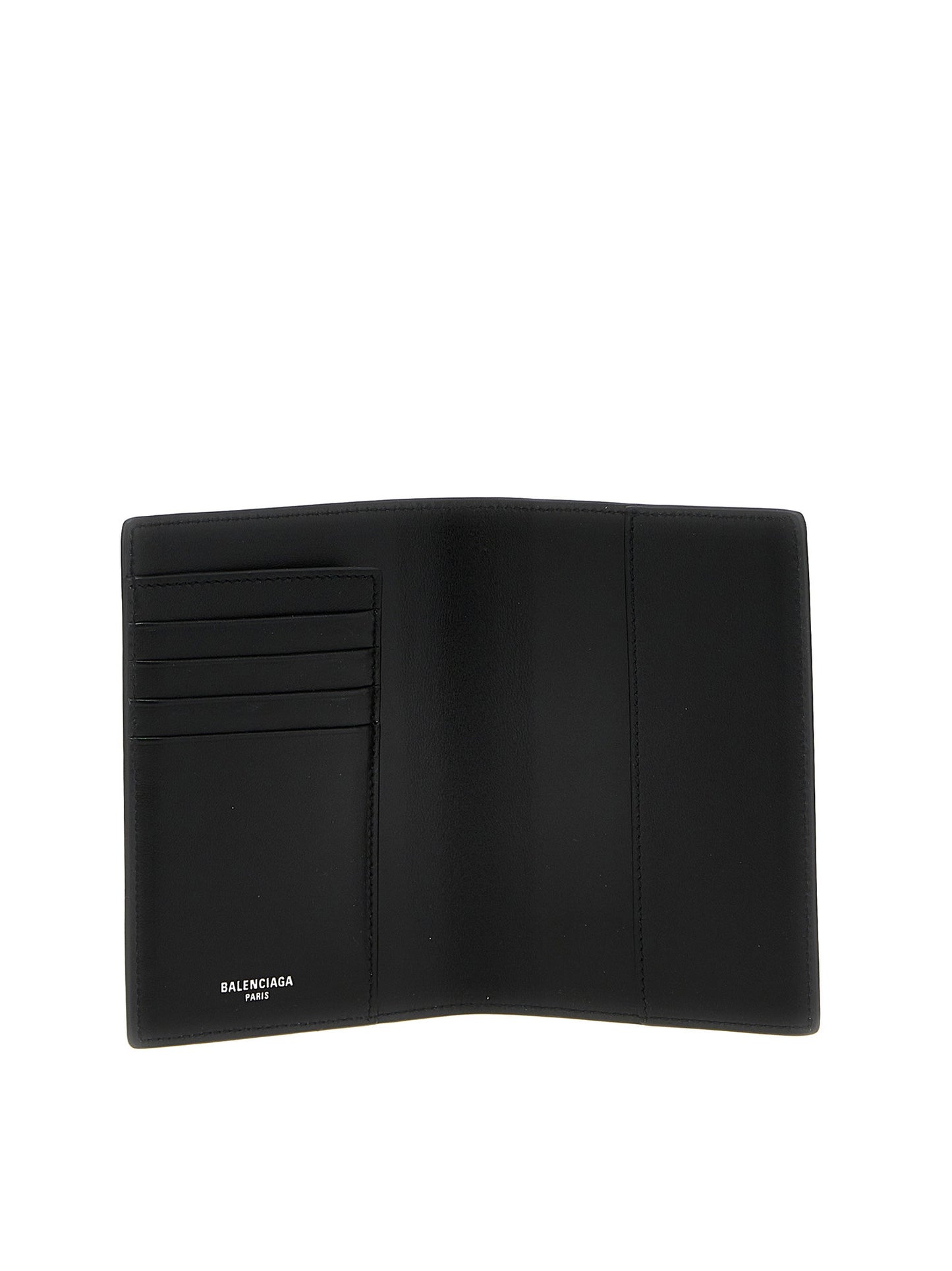 Balenciaga Logo Leather Passport Holder
