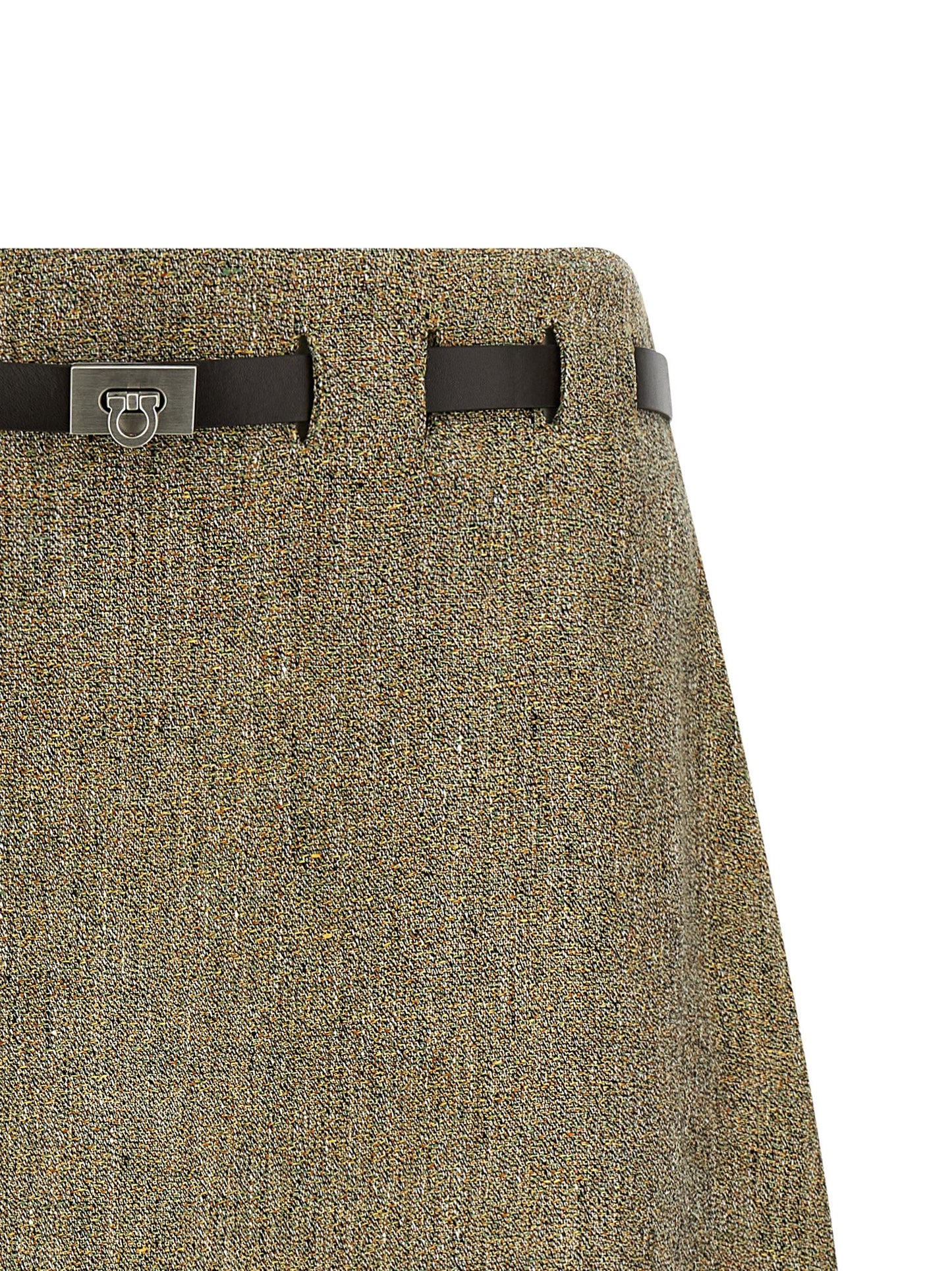 Ferragamo Gancini Belt Skirt
