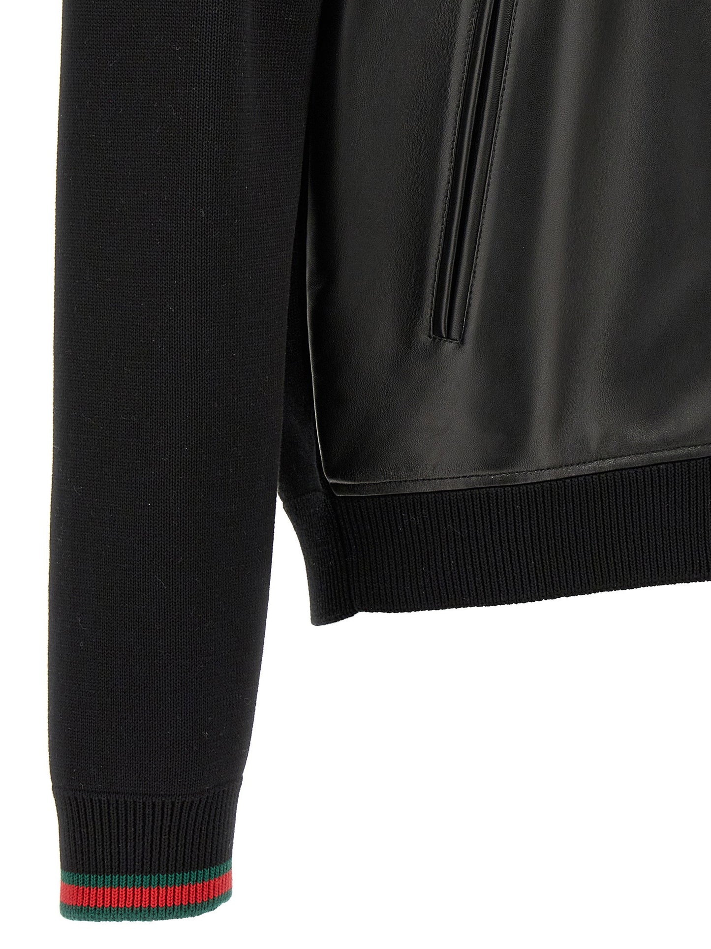 Gucci Bimaterial Bomber Jacket