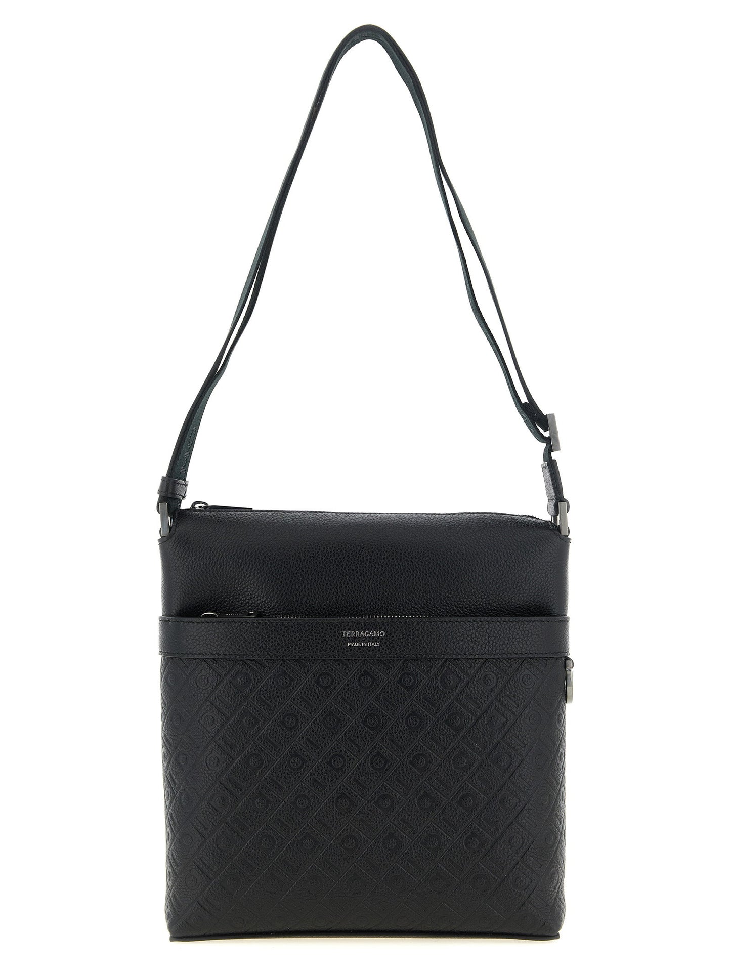 Ferragamo Monogram Messenger Crossbody Bag