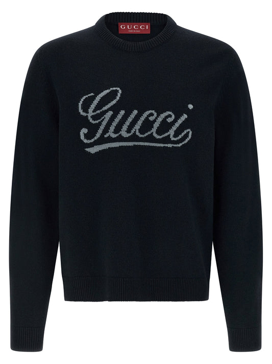 Gucci Logo Intarsia Sweater