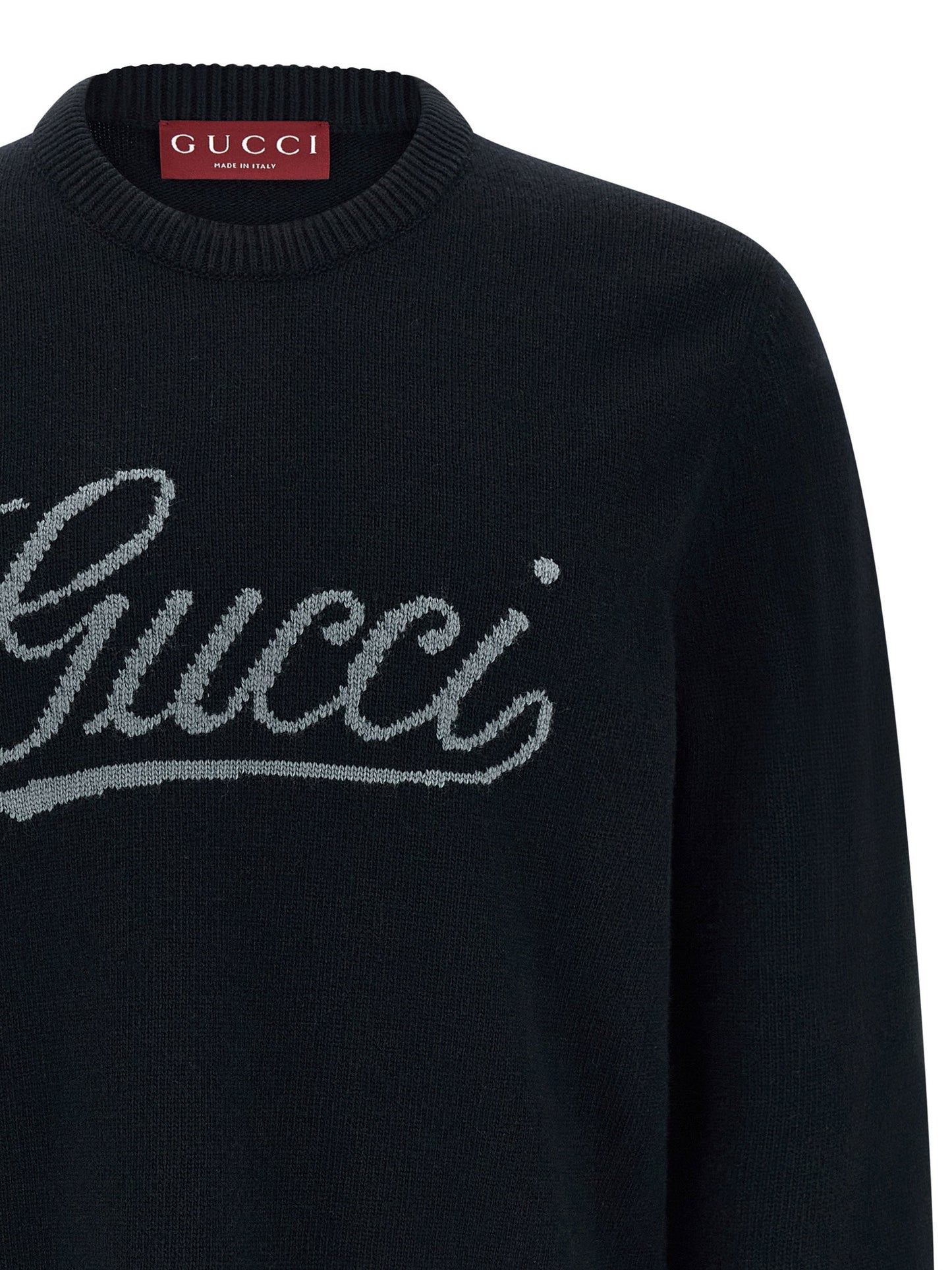 Gucci Logo Intarsia Sweater