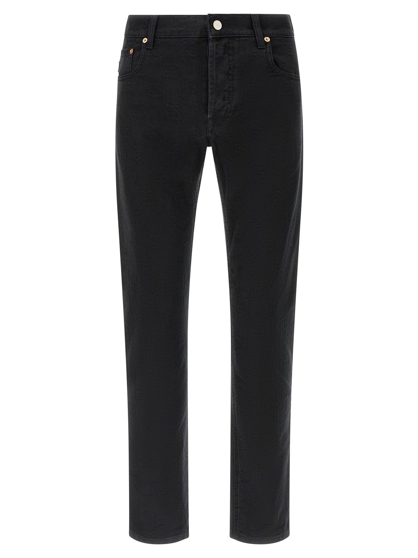 Gucci Gg Jacquard Denim Jeans