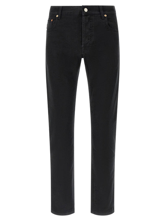 Gucci Gg Jacquard Denim Jeans