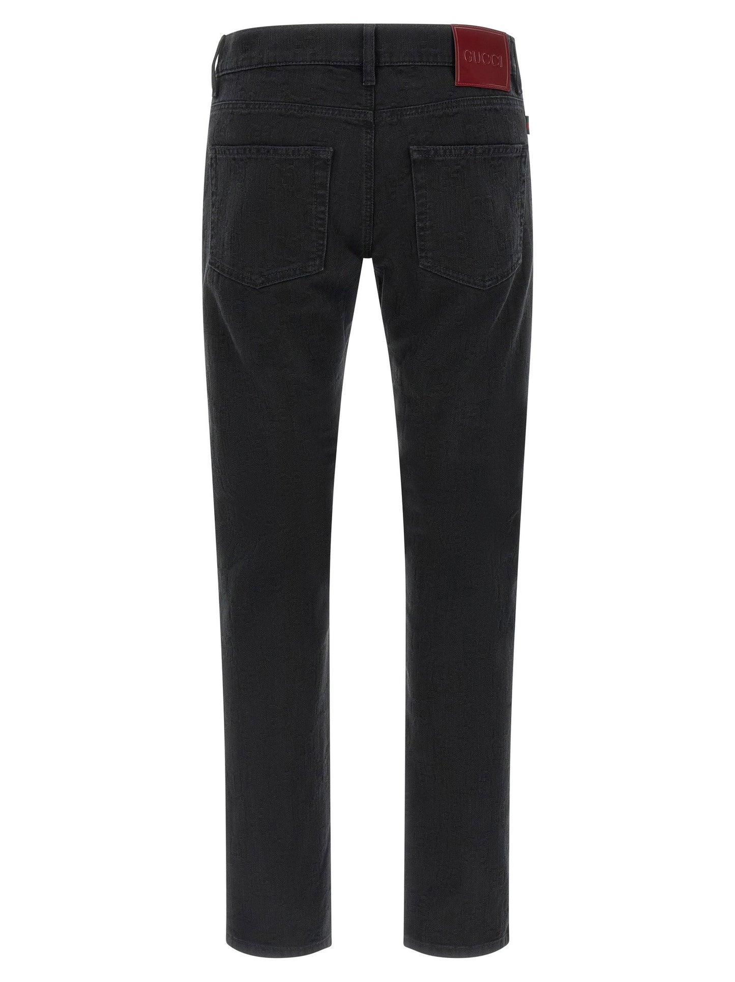 Gucci Gg Jacquard Denim Jeans