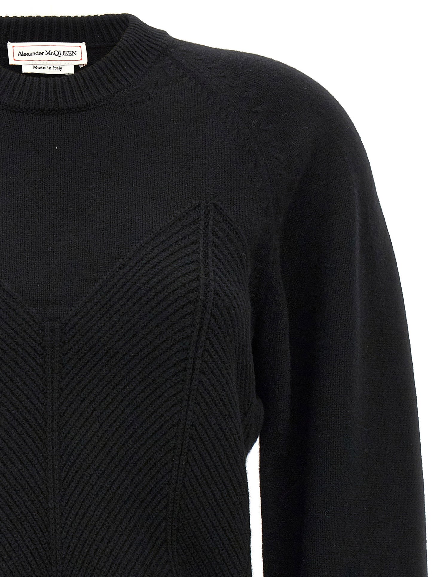 Alexander McQueen Chevron Corset Sweater