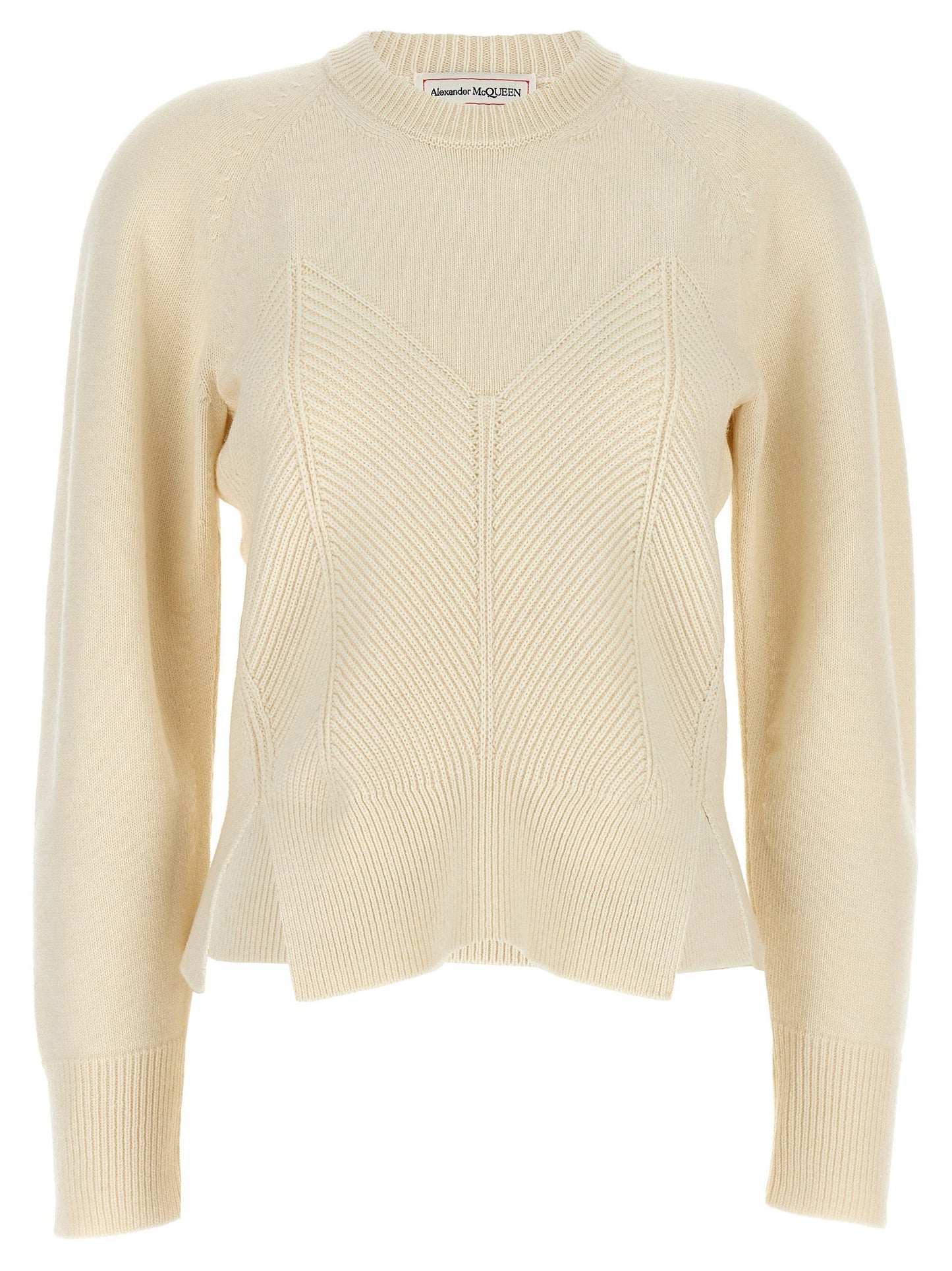 Alexander McQueen Chevron Corset Sweater