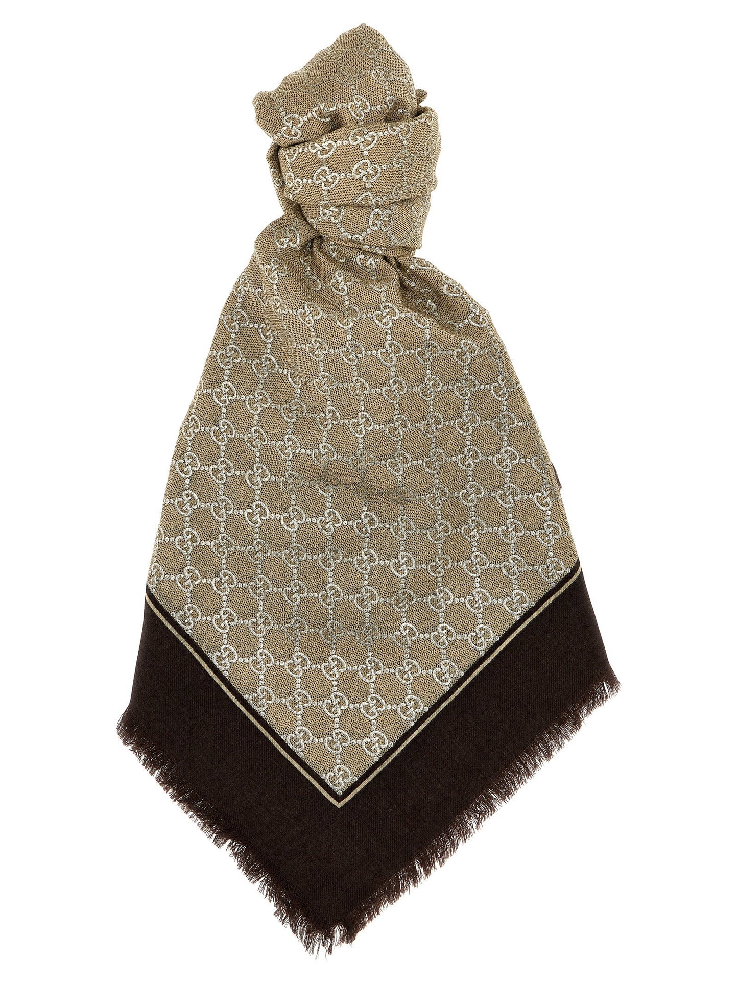 Gucci Gg Lamé Scarf