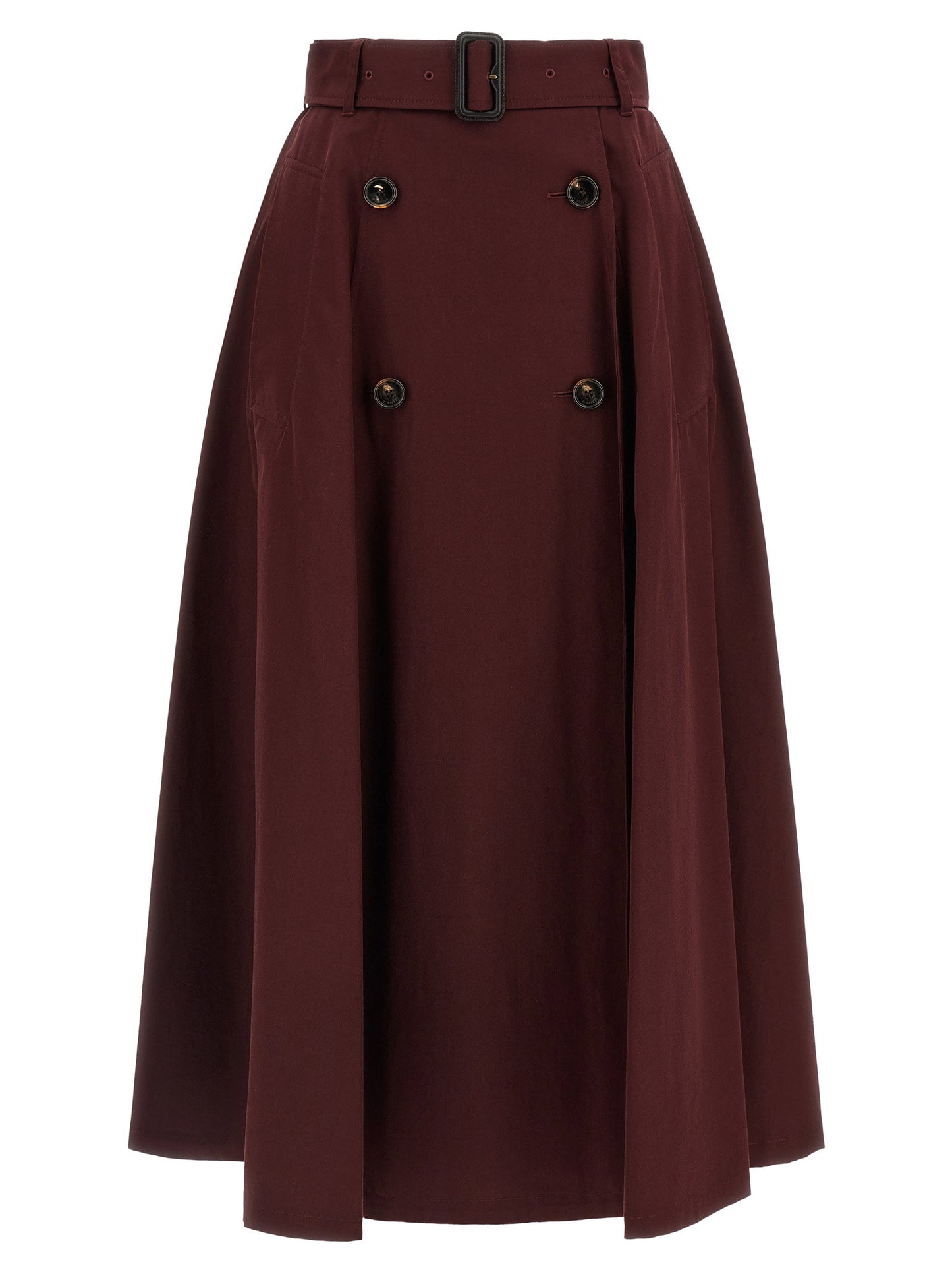 Burberry Gabardine Trench Coat Skirt