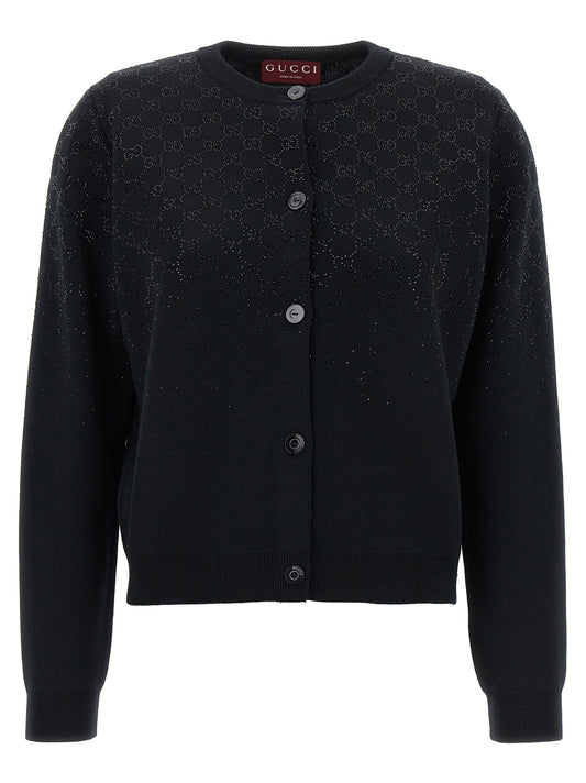 Gucci Gg Crystal Cardigan