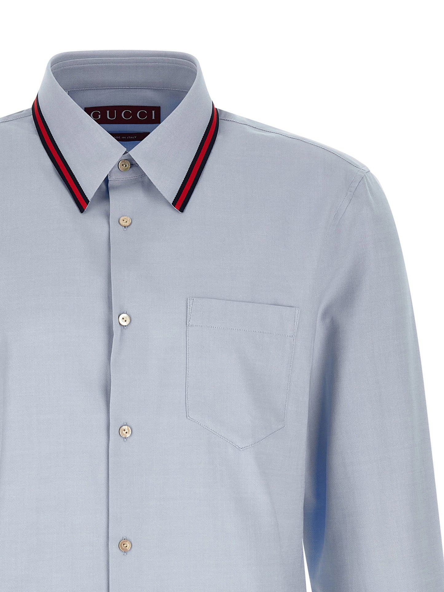 Gucci Web Collar Shirt