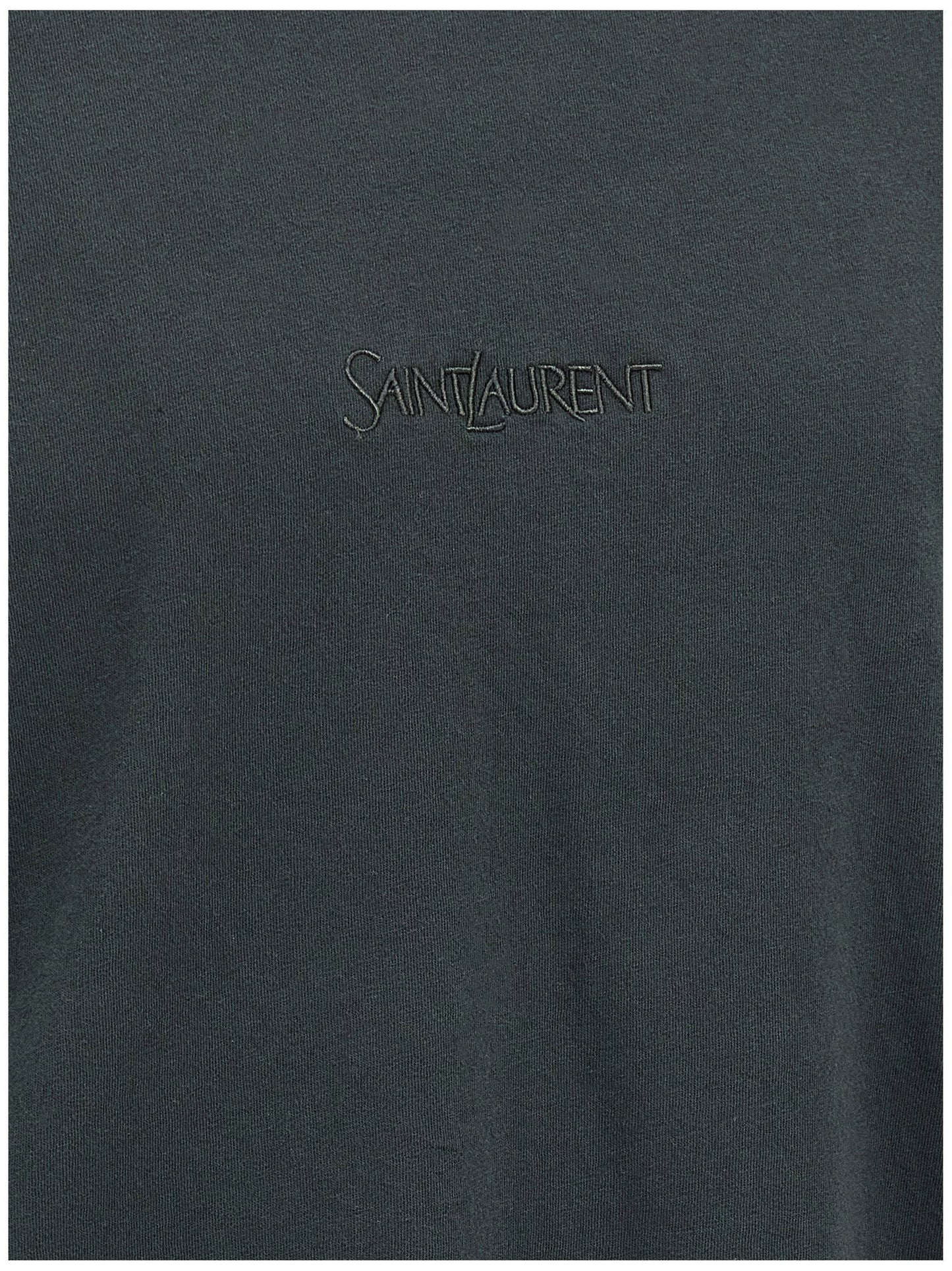 Saint Laurent Logo Embroidery T-shirt