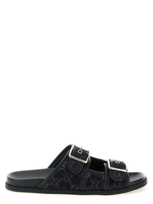Gucci Gg Denim Slides