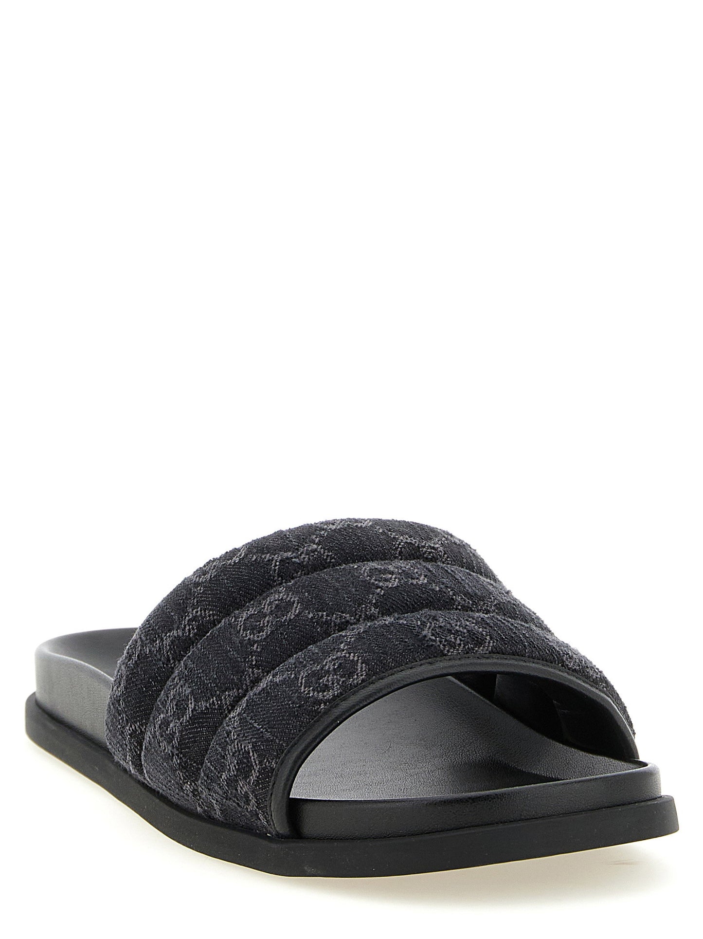 Gucci Gg Denim Slides