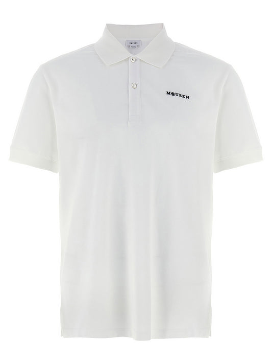 Alexander McQueen Logo Embroidery Polo Shirt