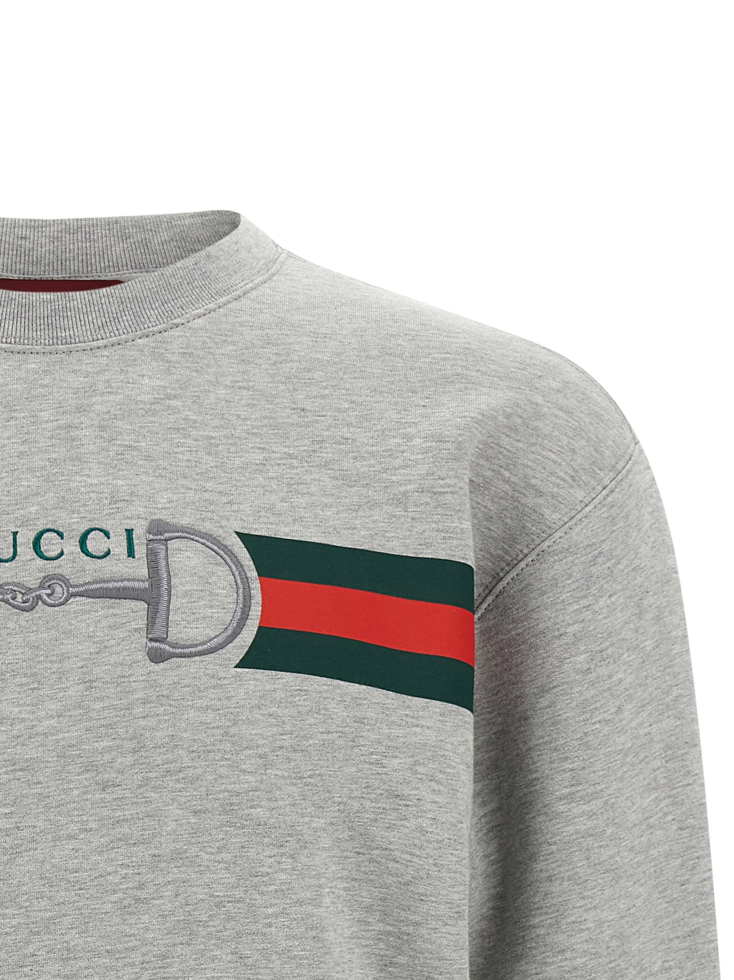 Gucci Web Ribbon And Horsebit Sweatshirt