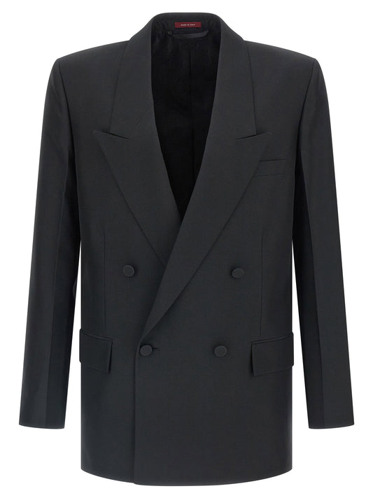 Gucci Double-breasted Technical Panama Blazer