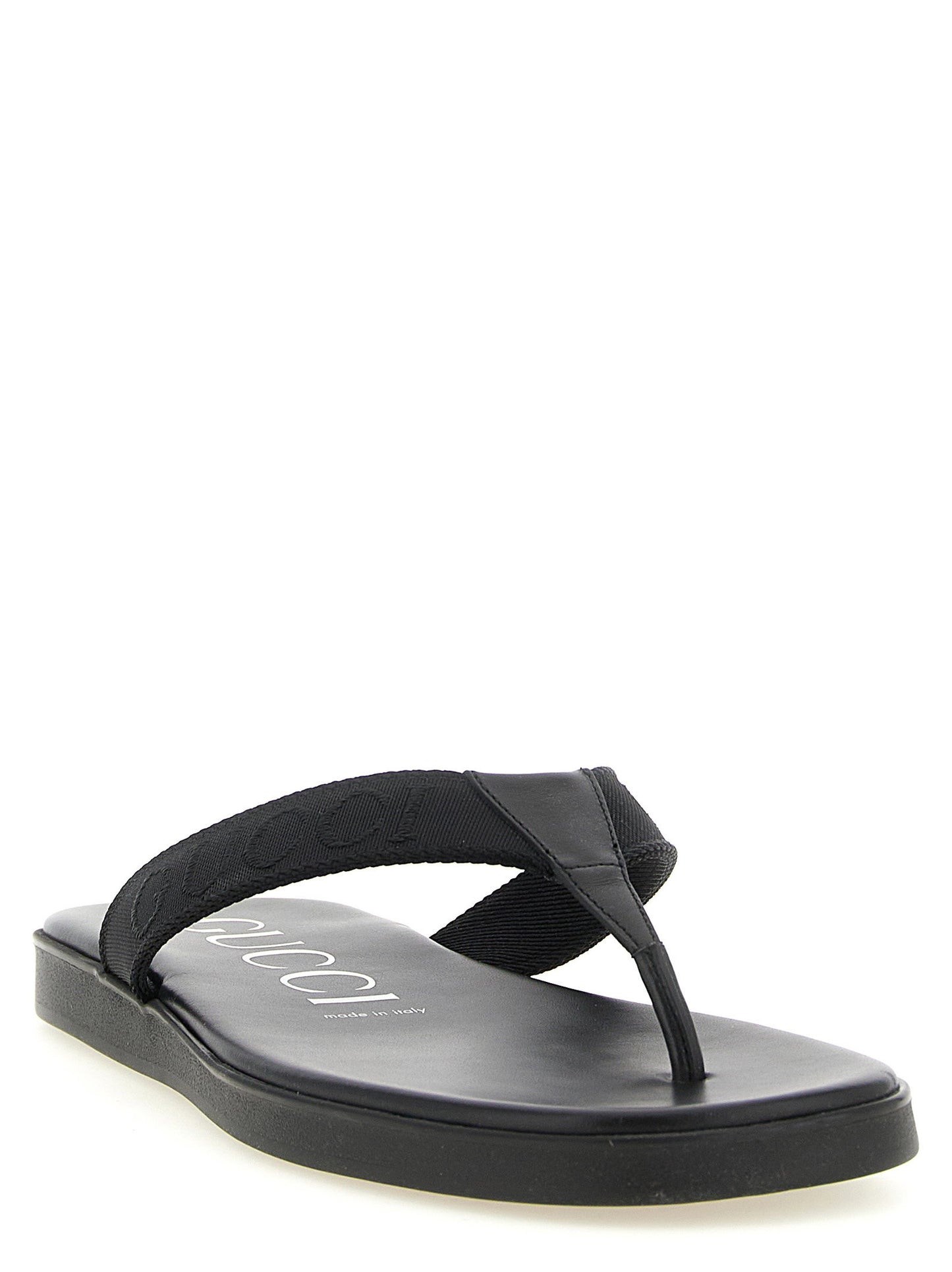 Gucci Jacquard Thong Sandals
