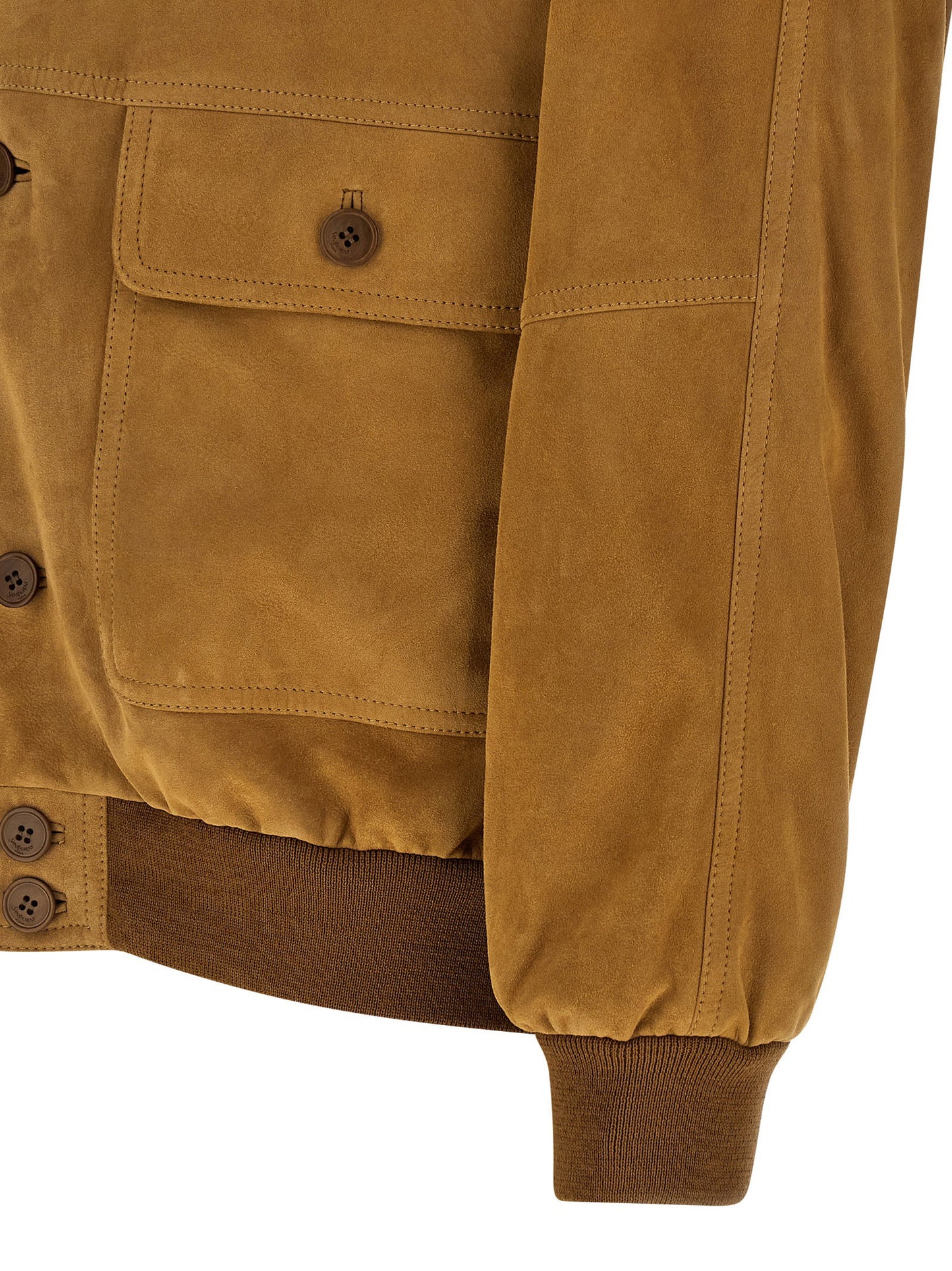 Saint Laurent Suede Bomber Jacket