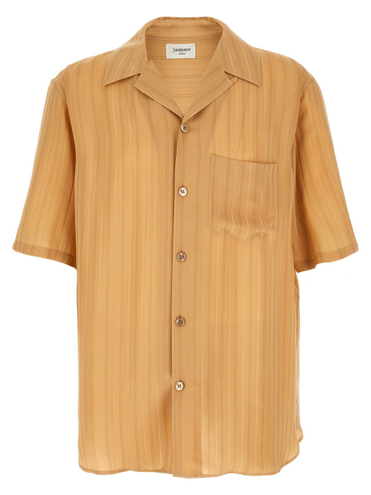 Saint Laurent Striped Silk Shirt