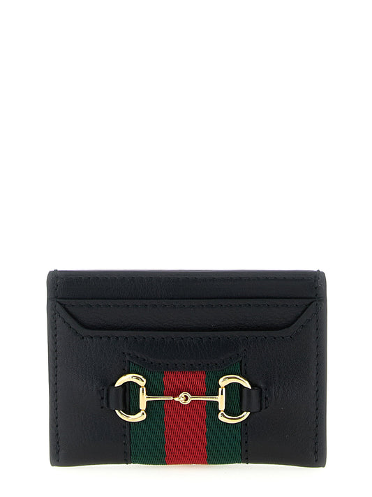 Web Horsebit Gucci Card Holder