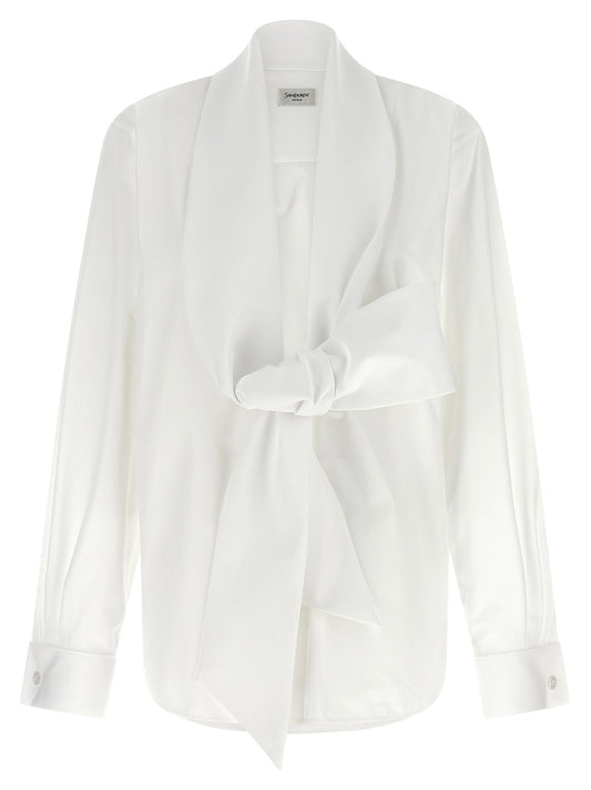 Saint Laurent Lavallière Collar Shirt