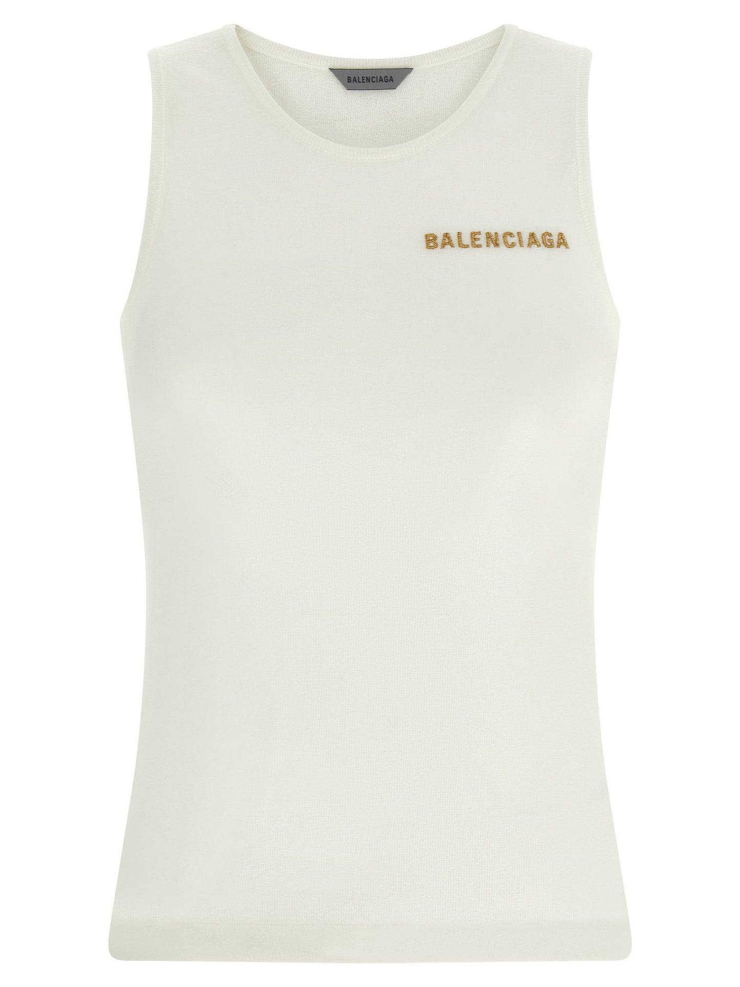 Balenciaga Logo Embroidery Tank Top
