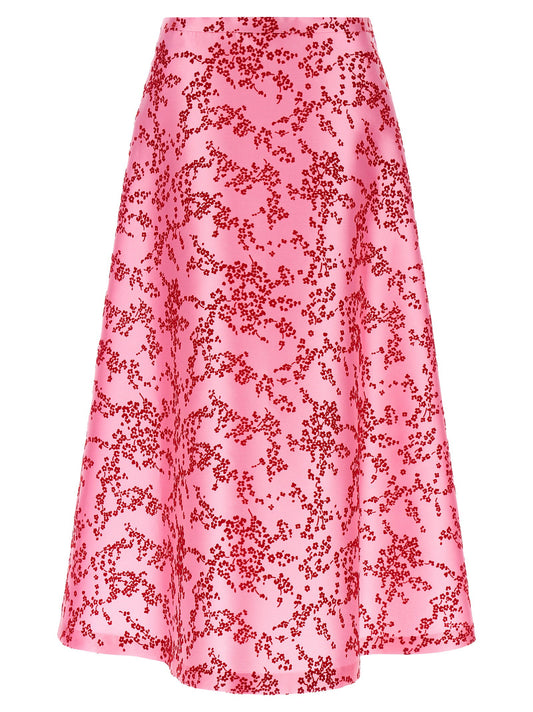 Alberta Ferretti Mikado Floreale Skirt