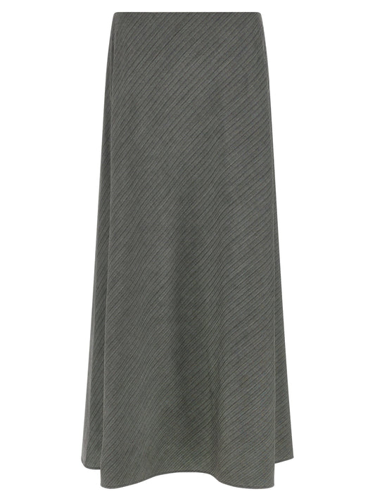 Alberta Ferretti Bell Chevron Skirt