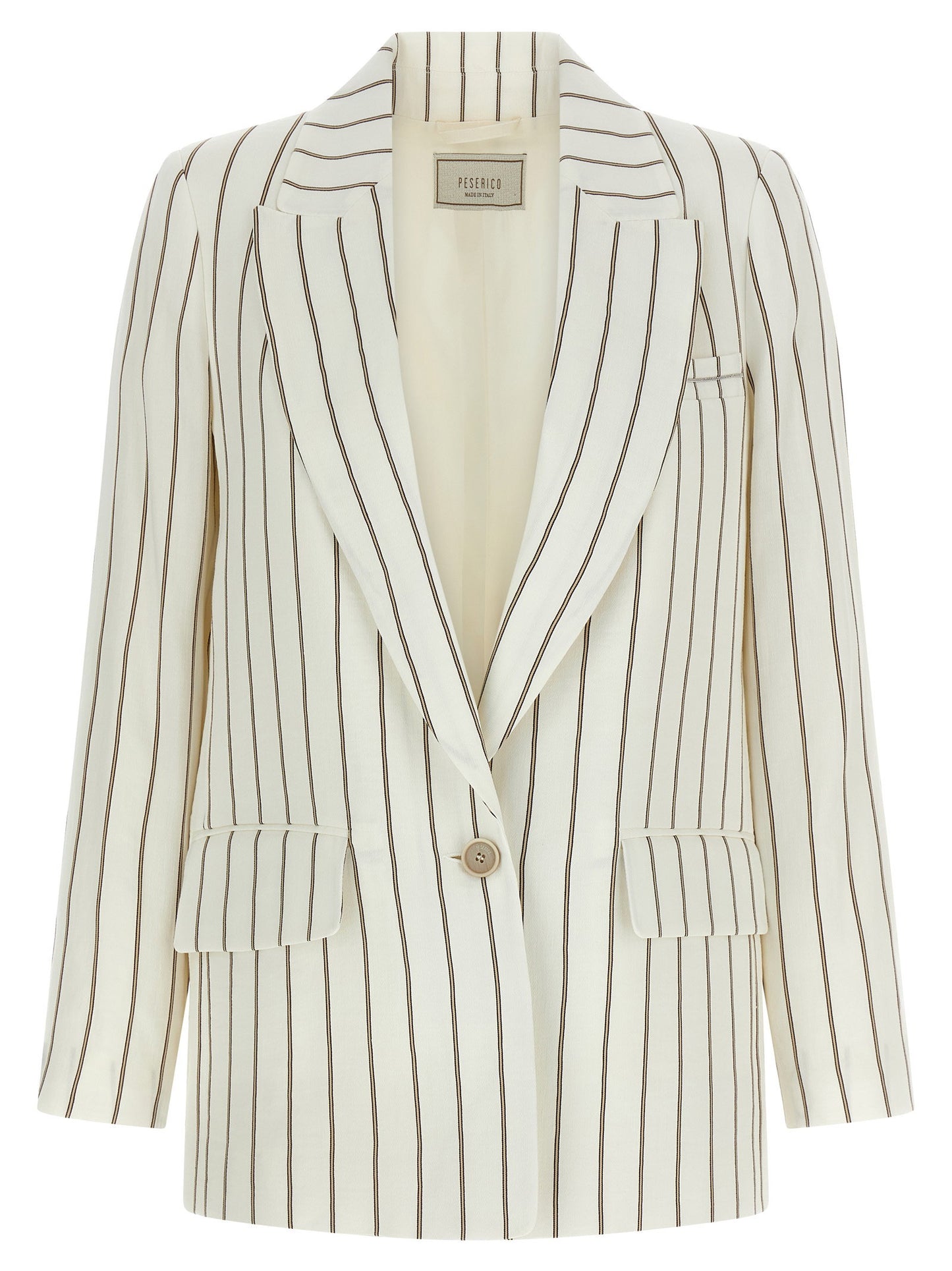 Peserico Pinstripe Twill Blazer