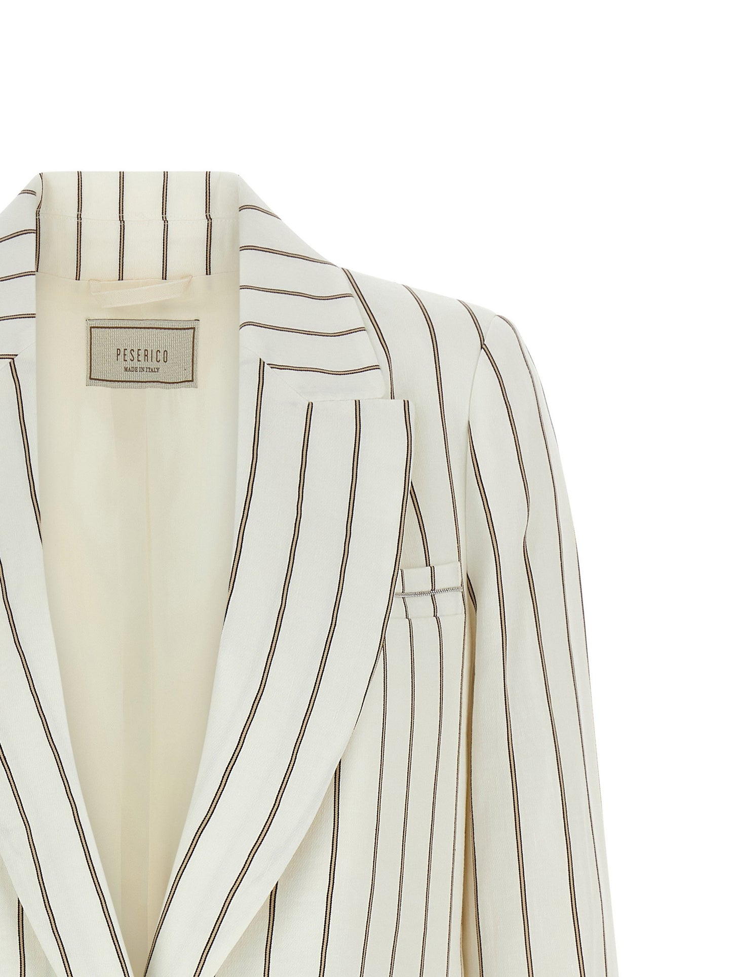 Peserico Pinstripe Twill Blazer