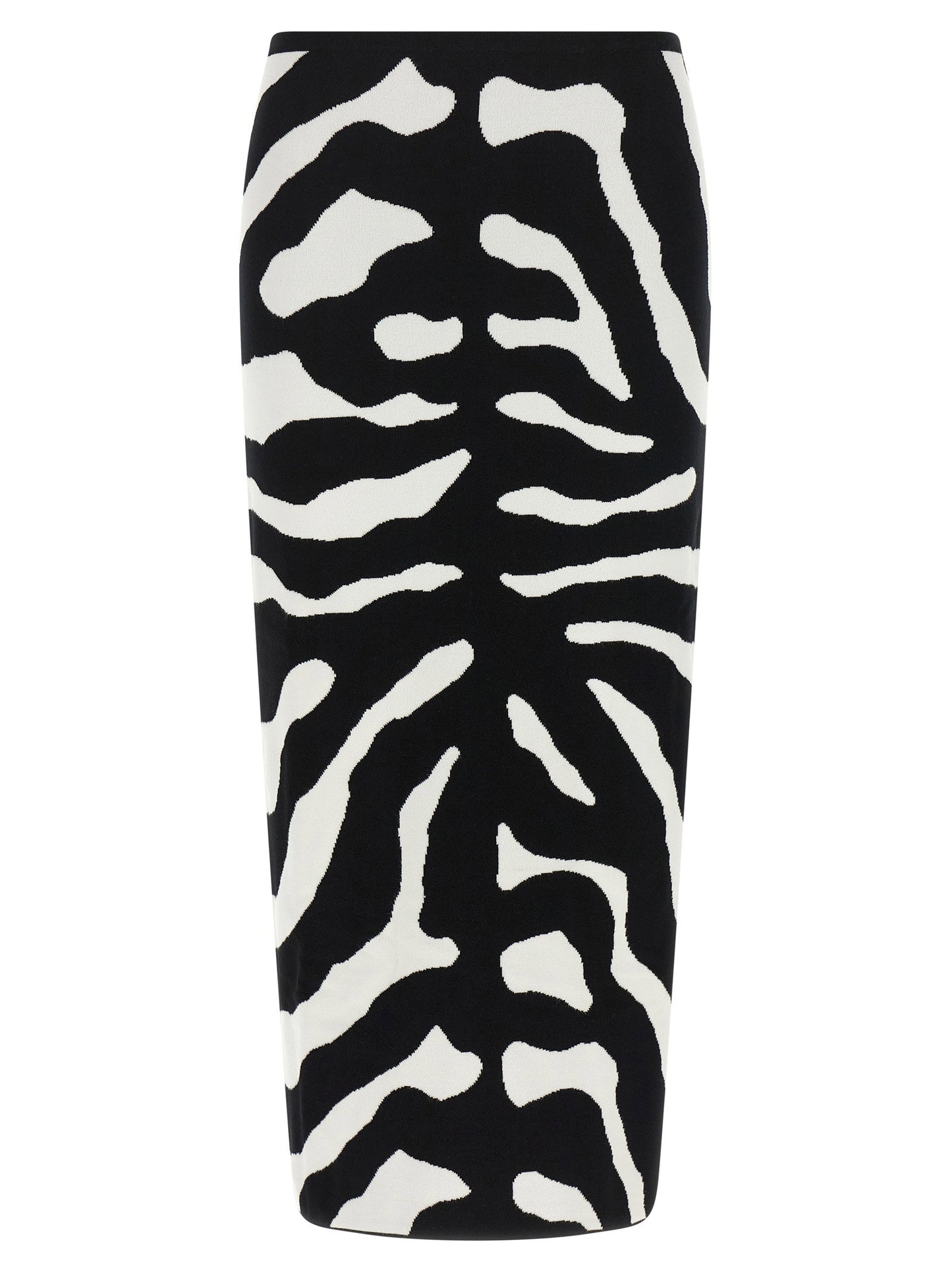 Moschino Zebra Intarsia Skirt