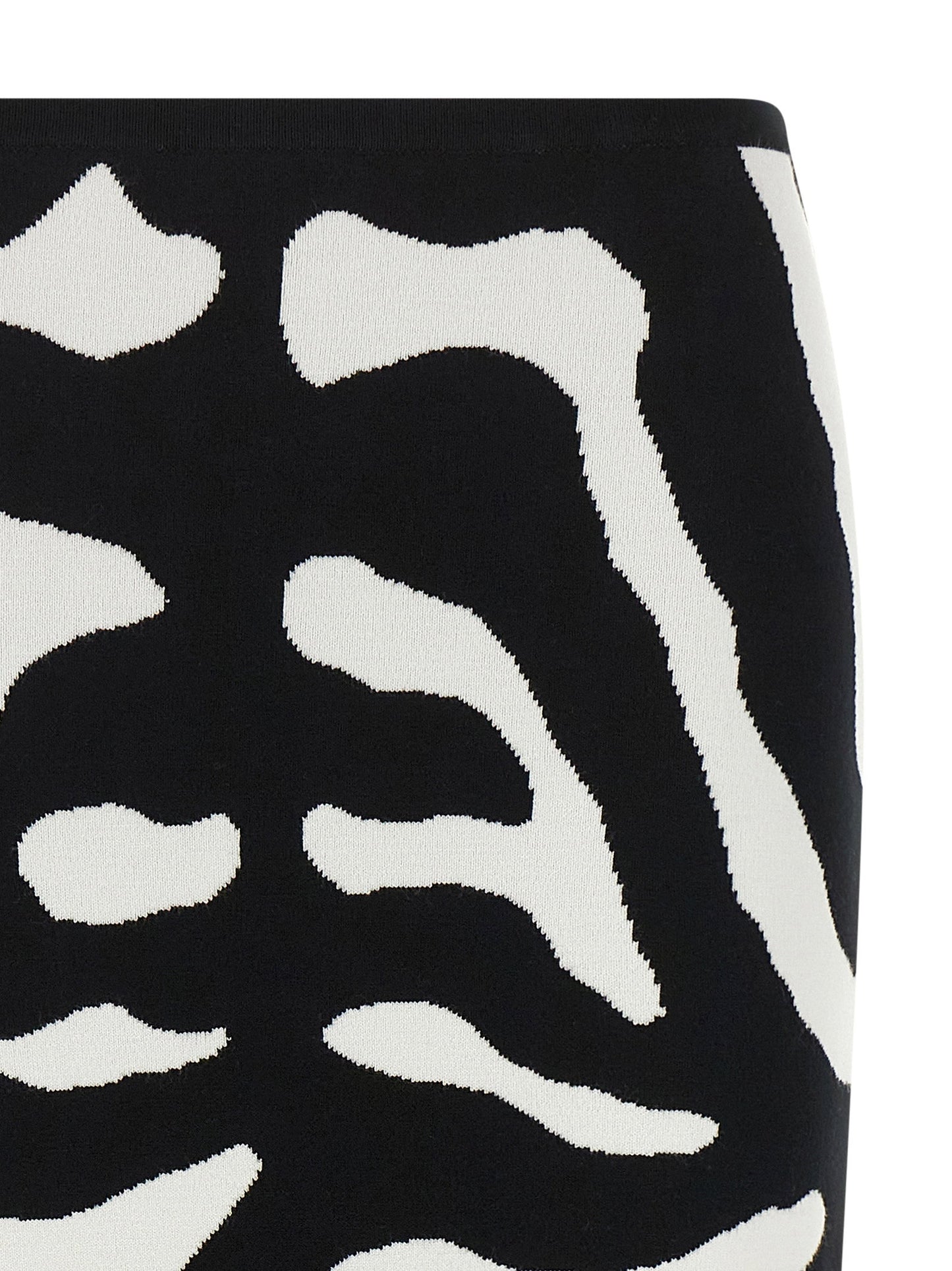 Moschino Zebra Intarsia Skirt