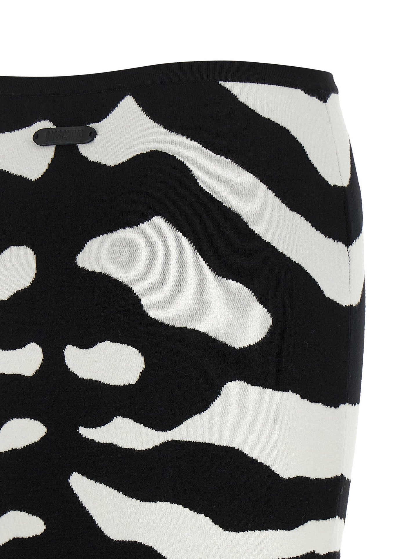 Moschino Zebra Intarsia Skirt