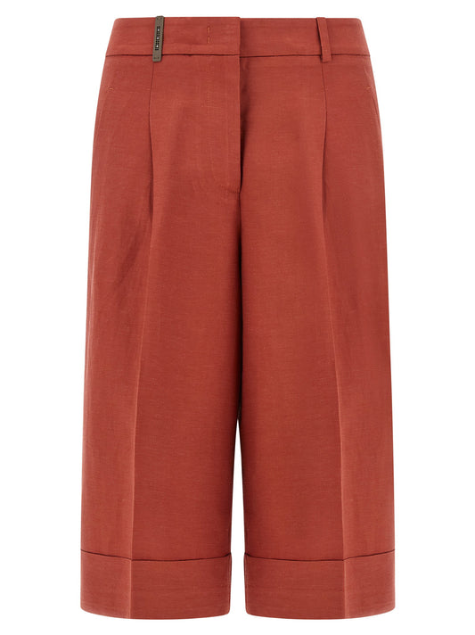 Peserico Linen Viscose Bermuda Shorts