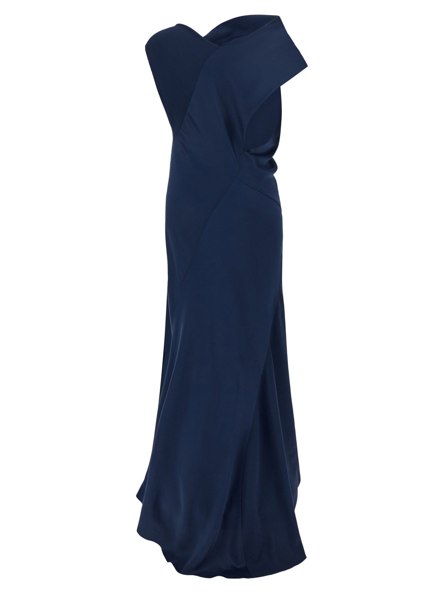 Alberta Ferretti Draped Asymmetrical Dress