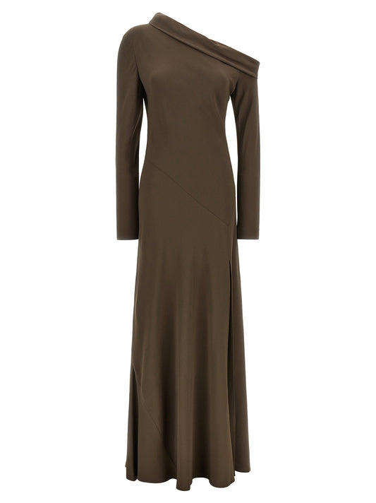 Alberta Ferretti Bare Shoulder Dress