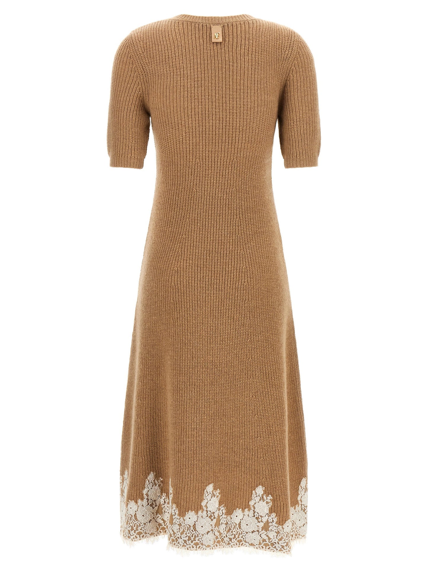 Alberta Ferretti Lace Hem Dress