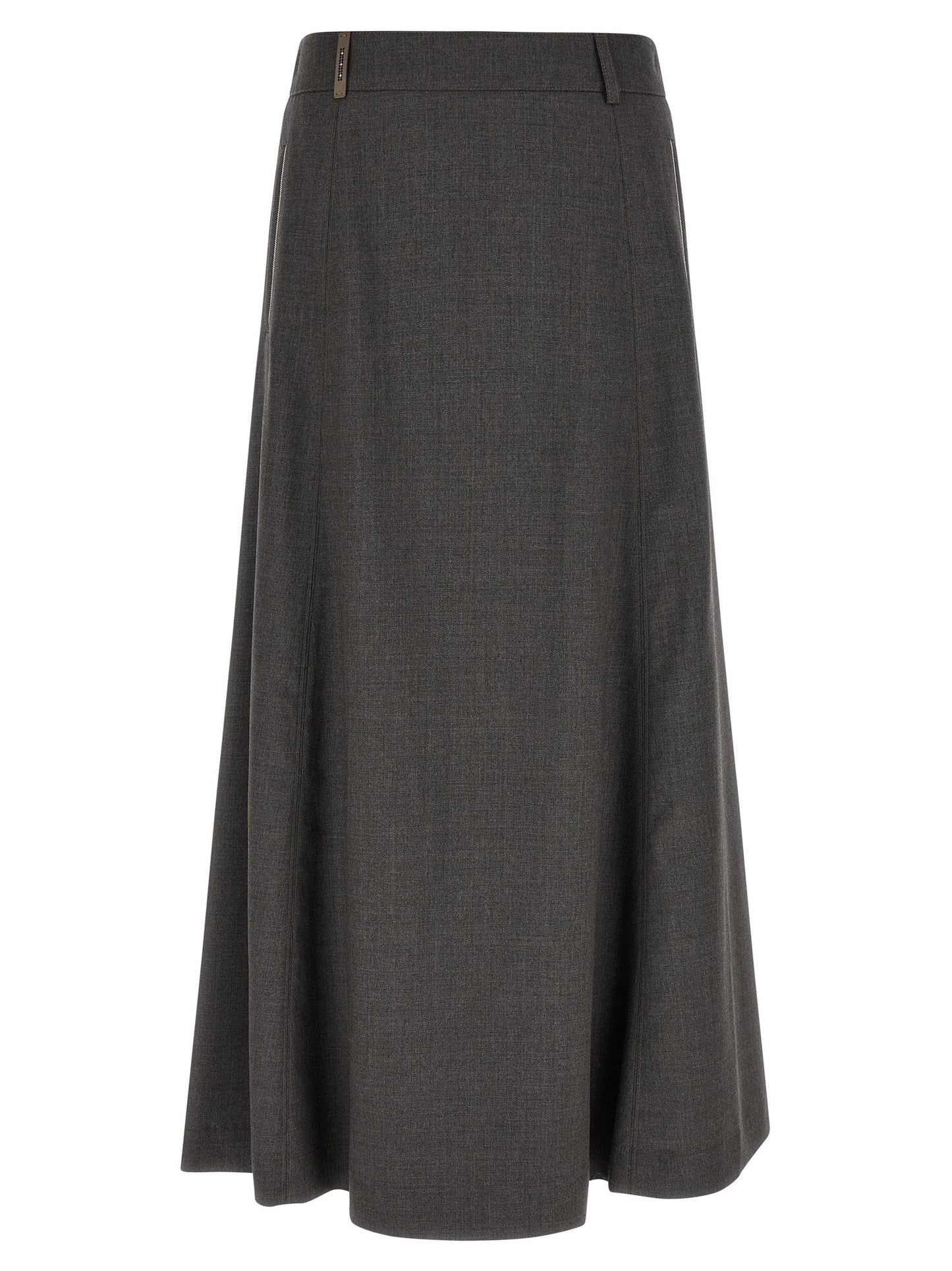 Peserico Flared Skirt With Loops