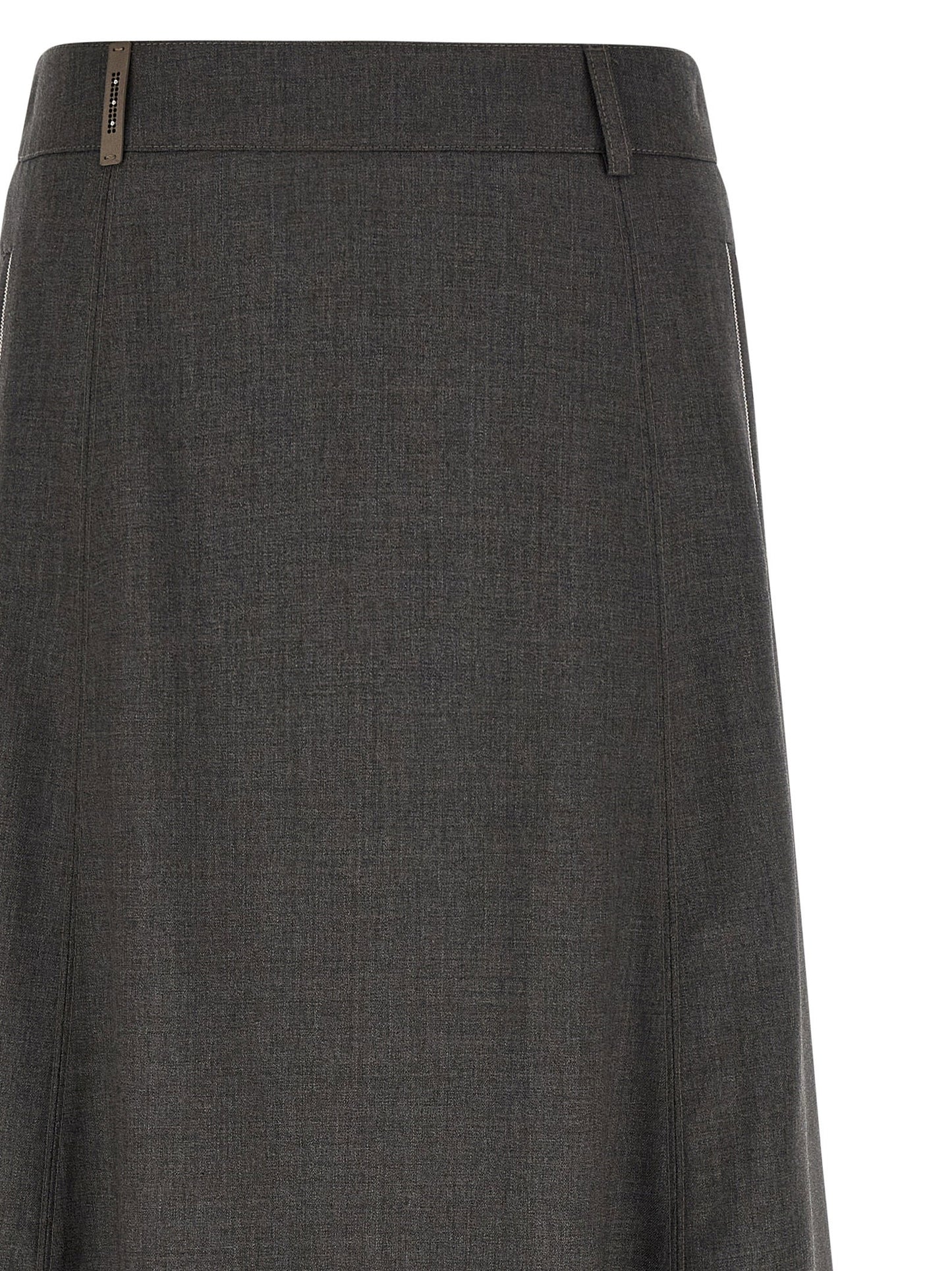 Peserico Flared Skirt With Loops